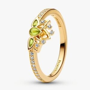 Disney x Pandora Disney Princess Tiana Tiara Ring 14k gold plating